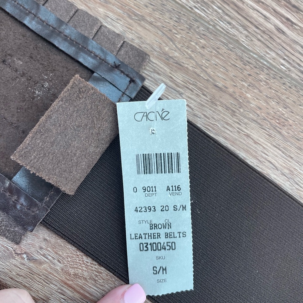 Cache’ Brown Leather Wrap Obi Style Belt - Picture 5 of 8